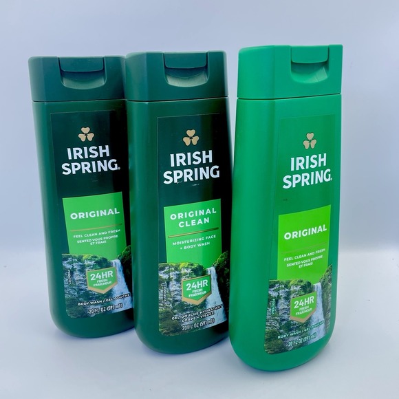 Irish spring Other - 3 Irish Spring Original Clean Fresh Scent 24HR Fresh Body Wash for Men 20 Oz